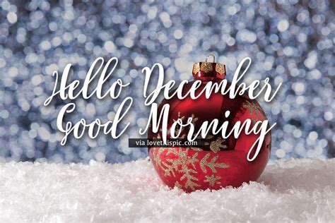 december good morning images